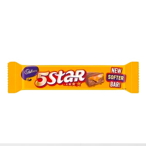 Cadbury 5 Star Softer Bar Chocolate - Cadbury