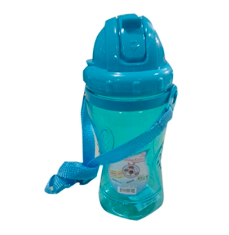 Smiley Kiddo Water Bottle 450 ML Tr Blue