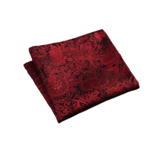 Luxury Polyester Yarn Handkerchief Paisley Suit Pocket Square For Men's