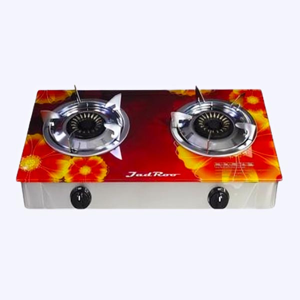 JadRoo Imported 3D Tempered Glass Auto 2 Burner Gas Stove (JR-GS 161) - JadRoo Gas Stove