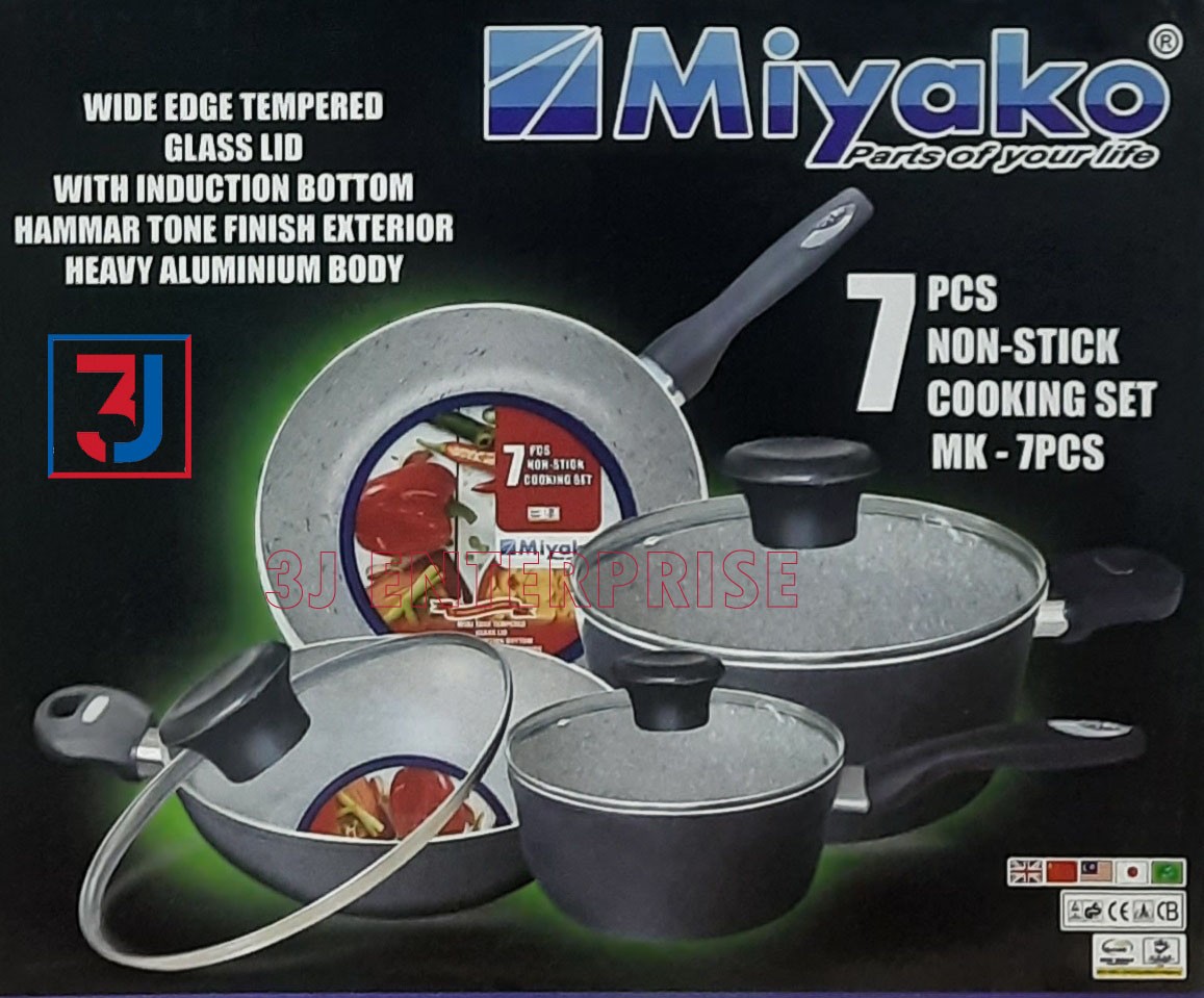 Miyako Nonstick Cookware 7 pcs set