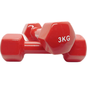 Premium Quality 3kg Vinyl Dumbbell 2 Pcs - Sports And Fitness