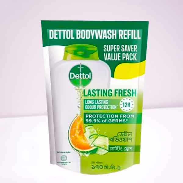 Dettol Lasting Fresh Body Wash Super Saver Value Pack - ডেটল লাস্টিং ফ্রেশ বডি ওয়াশ সুপার সেভার ভ্যালু প্যাক