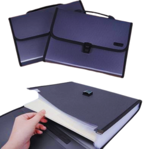 M ‍And G 12 Pockets Expanding File Folder With Handle And Lid A4 Size- AWT90959