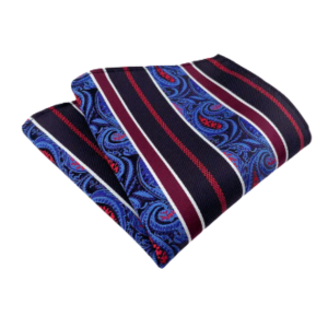 Luxury Polyester Yarn Handkerchief Paisley Suit Pocket Square 25*25cm For Men's