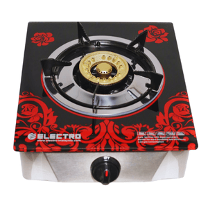 ELECTRO Single Burner Glass Top Gas Stove