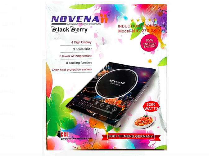 Novena Black Berry Induction Cooker NIC- 270 - Induction Cooker