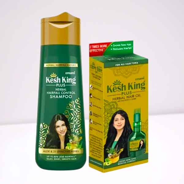 Emami Kesh King Herbal Hair Oil 100 ml & Hairfall Control Shampoo 170 ml (ইমামি কেশ কিং হারবাল হেয়ার অয়েল)