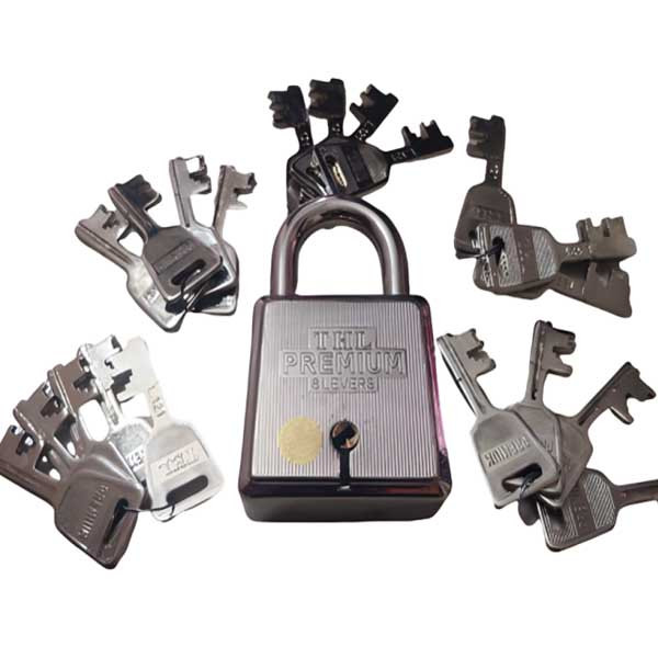 T.H.L Premium 70 MM 10 Levers Padlock with 21 keys