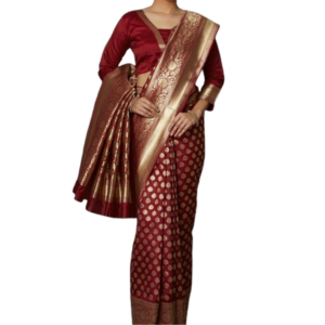 Stylish & Glorious Printed Silk Saree With Blouse Piece For Women