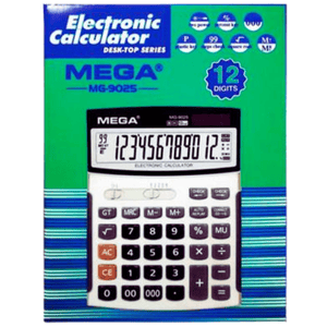 Mega MG-9025 Electronic Calculator 12 Digit