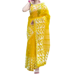 Dhupian Half Silk Skin Print Saree (PP-211) For Women