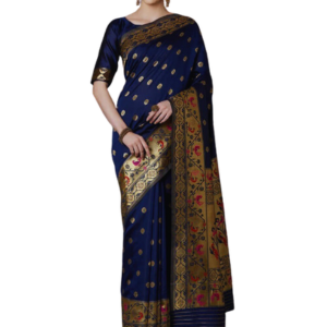 Stylish & Glorious Printed Silk Saree With Blouse Piece For Women