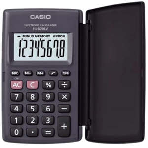 Casio HL-820LV Portable 8 Digit Calculator