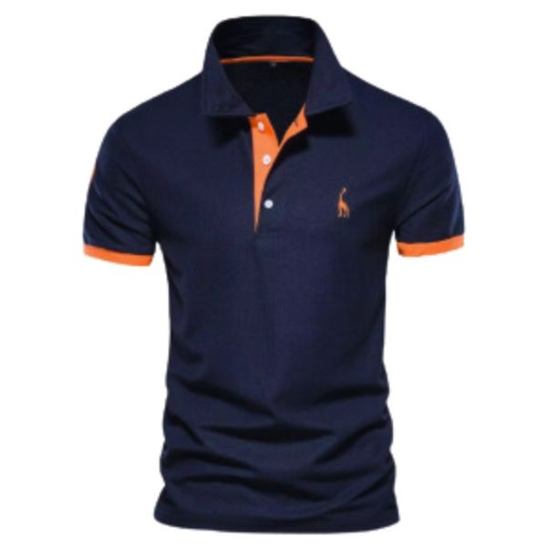 Men's Solid Color Polo Shirt Foreign Trade Short Sleeve Explosive 35% Cotton T-Shirt