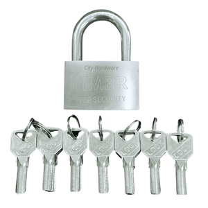 21 Keys 70mm Padlock - Silver