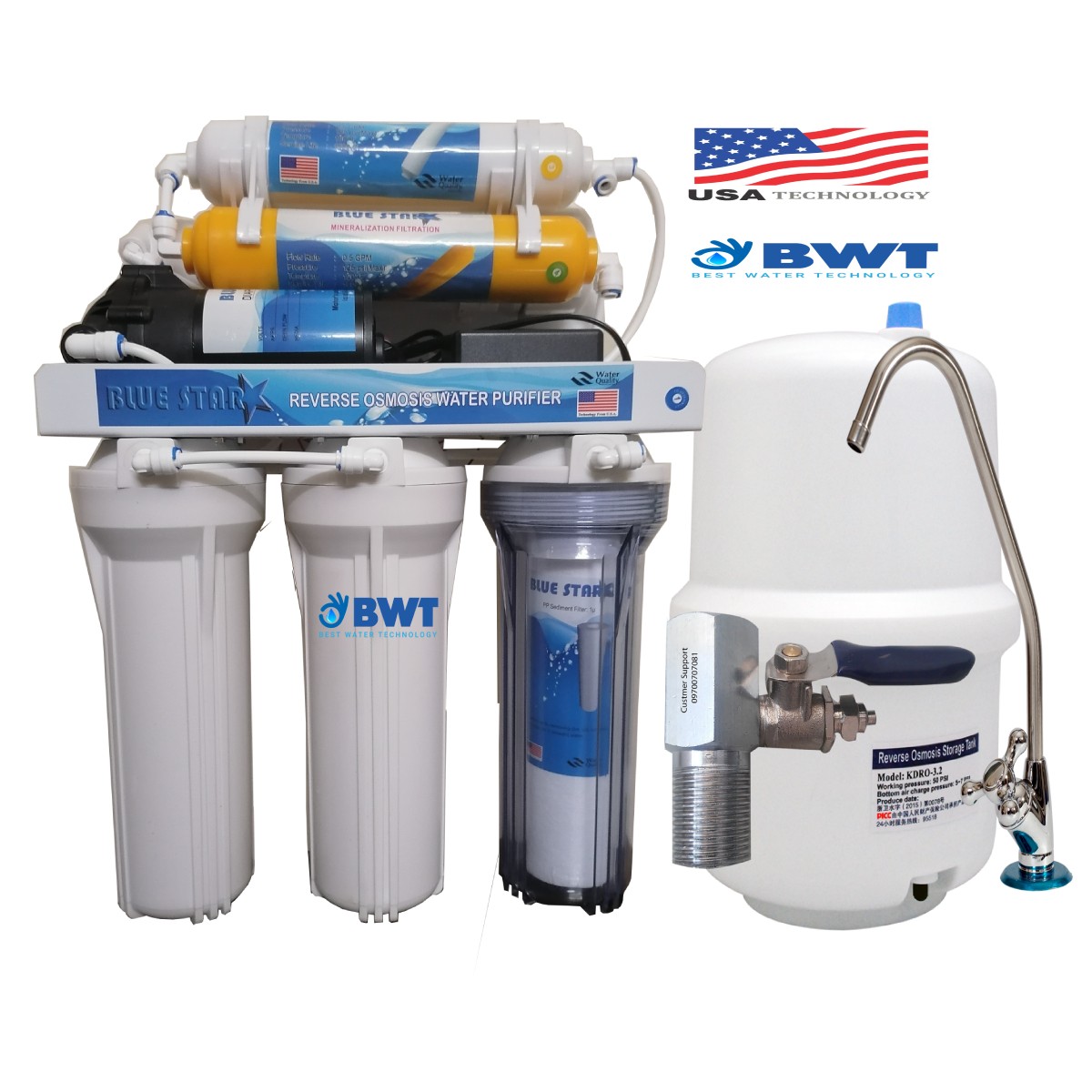 BLUE STAR Water Purifier 6 Layer RO Filtration