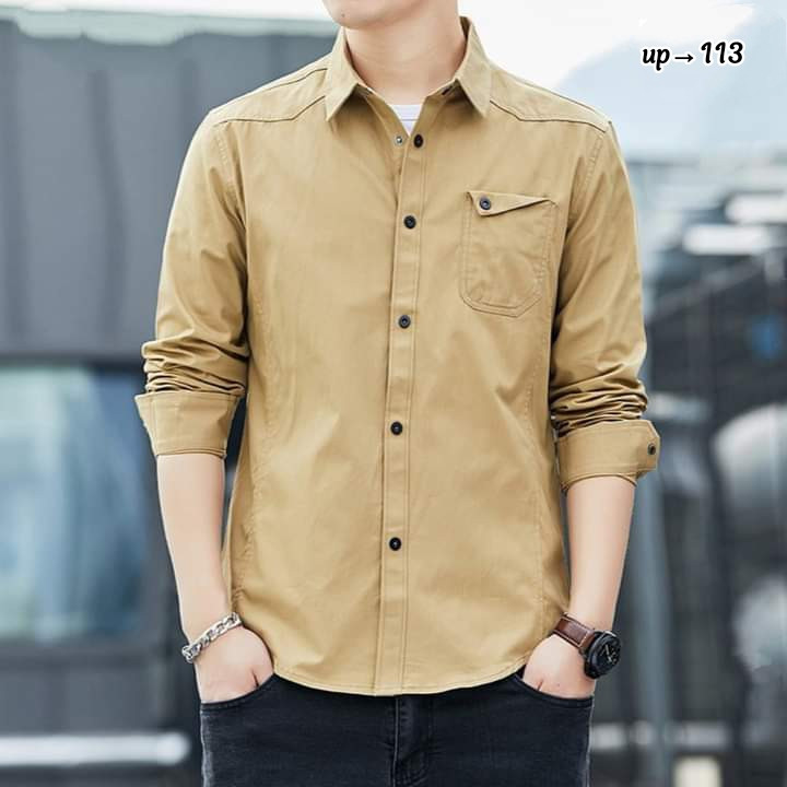 Men'S Trendy Cotton Casual Style Shirt - Denim Shirt For Men