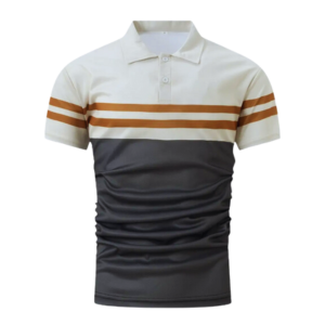 Foreign Trade Wholesale Casual Fashion Men's Fashion Large Size Ribbed Collar Short-Sleeved Polo Shirt