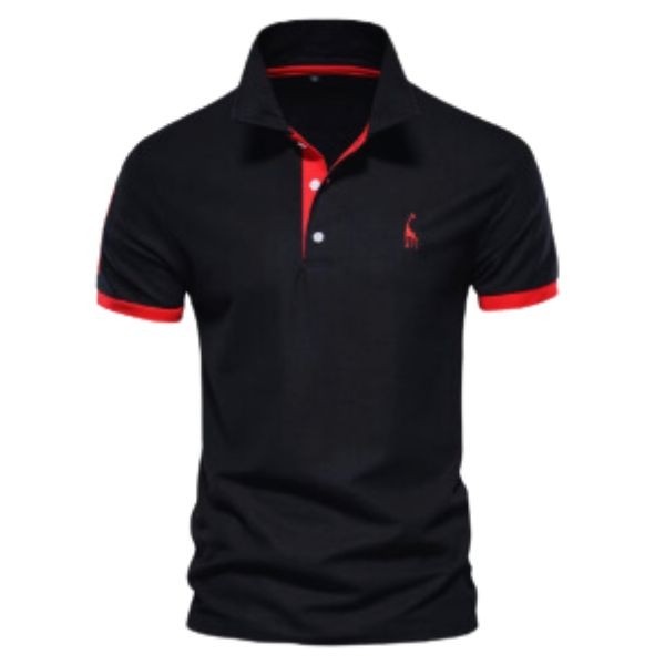 Men's Solid Color Polo Shirt  Foreign Trade Short Sleeve Explosive 35% Cotton T-Shirt