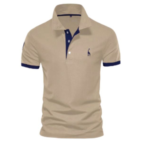 Men's Solid Color Polo Shirt Foreign Trade Short Sleeve Explosive 35% Cotton T-Shirt