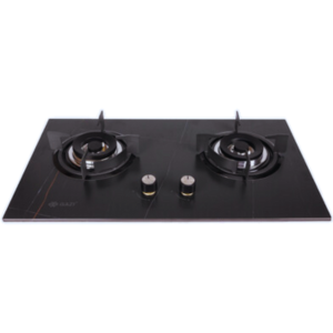 Gazi TG-203 Smiss LPG Gas Stove Tampered Glass 2 Burner