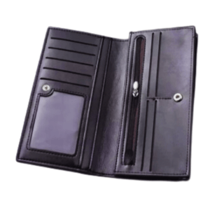 Leather Vipar Long Lusting Long Wallet For Men -  Black