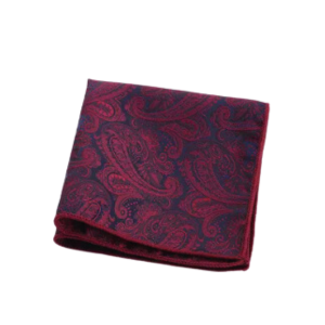 Luxury Polyester Yarn Handkerchief Paisley Suit Pocket Square For Men's