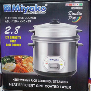 Miyako MultiPro 2.8L Dual Pot Cooker – 3-in-1 Smart Cooking
