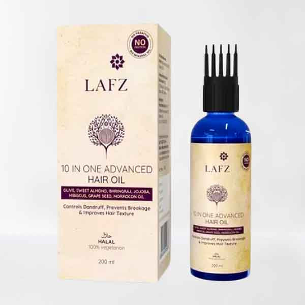 Lafz 10 In One Advanced Hair Oil - Lafz 10 ইন ওয়ান অ্যাডভান্সড হেয়ার অয়েল