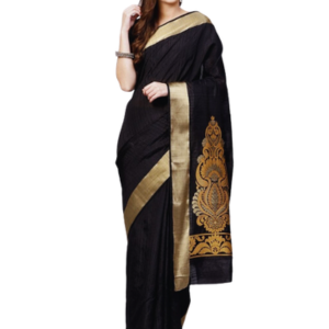 Stylish and Glorious Printed Silk Saree With Blouse Piece For Women