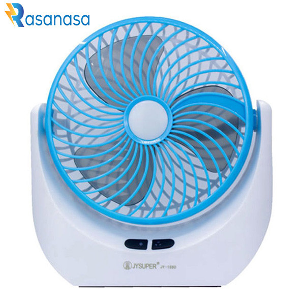 JY Super JY-1880 Rechargeable Mini Table Fan with LED Light