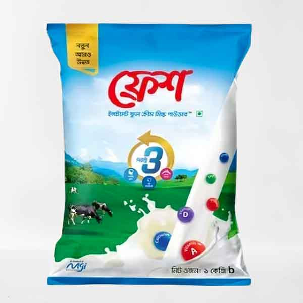 Fresh Instant Full Cream Milk Powder - ফ্রেশ ইনস্ট্যান্ট ফুল ক্রিম মিল্ক পাউডার