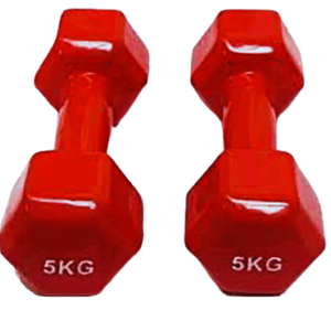 Premium Quality 5kg Vinyl Dumbbell 2 Pcs -Sports And Fitness