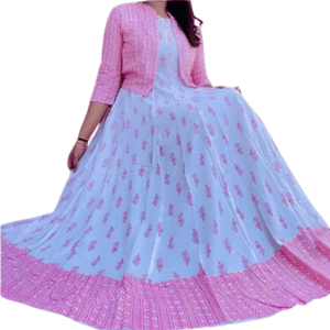 Exclusive Designer Gown 1 Piece Long Kurti Different Koti Gown Long Kurti For Women