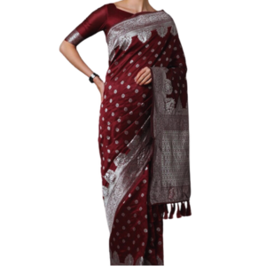 Stylish & Glorious Printed Silk Saree With Blouse Piece For Women