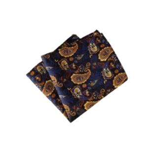 Luxury Polyester Yarn Handkerchief Paisley Suit Pocket Square 25*25cm For Men's