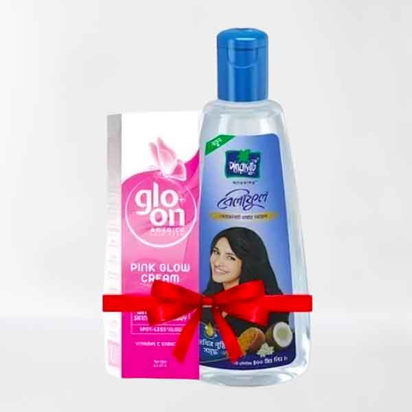 Parachute Advansed Beliphool Coconut Oil 400 ml & Glo-On Pink Glow Cream 50 gm Combo - প্যারাসুট অ্যাডভান্সড বেলিফুল নারকেল তেল