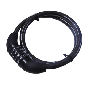 Helmet Lock with Lock 4 Digit Number  - Black