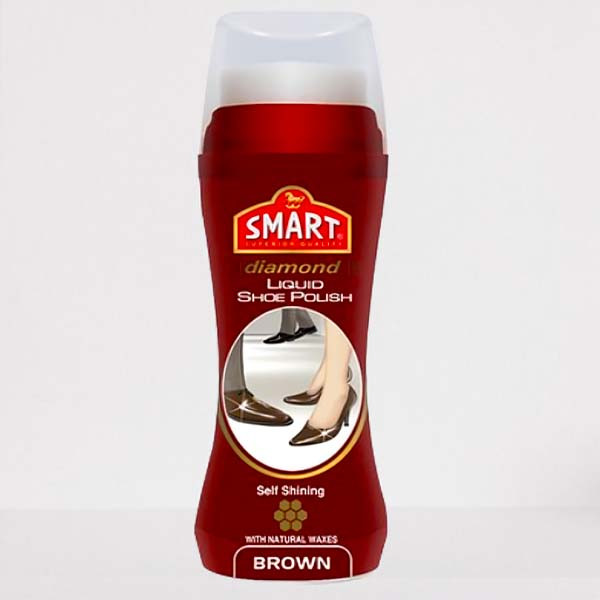 Smiaart Dmond Liquid Shoe Polish (Brown) - 80ml