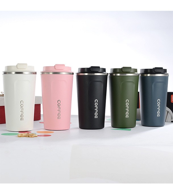 Stainless Steel Coffee Thermos Mug 380ml Portable Car Vacuum Flasks