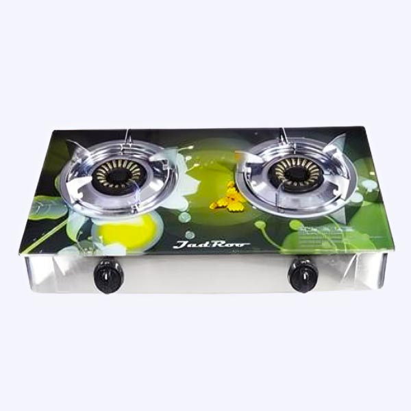 JadRoo Imported 3D Tempered Glass Auto 2 Burner Gas Stove (JR-GS 151) - JadRoo Gas Stove