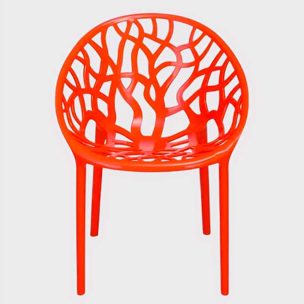 Stylee Ventral Arm Chair - Orange (স্টাইল ভেন্ট্রাল আর্ম চেয়ার)