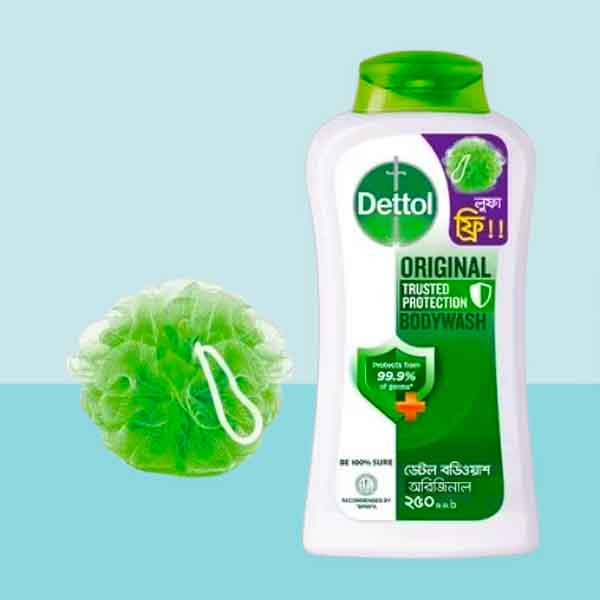 Dettol Original Bodywash (Free Loofah) - ডেটল অরিজিনাল বডিওয়াশ