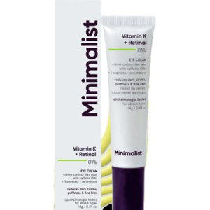 Minimalist Vitamin K plus Retinal 01 Percent Under Eye Cream