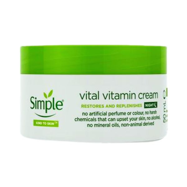 Simple Vital Vitamin Night Cream Restores and Replenishes