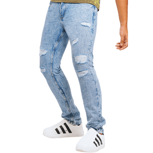 Hipster Fit Summer Blue Jeans for Men's