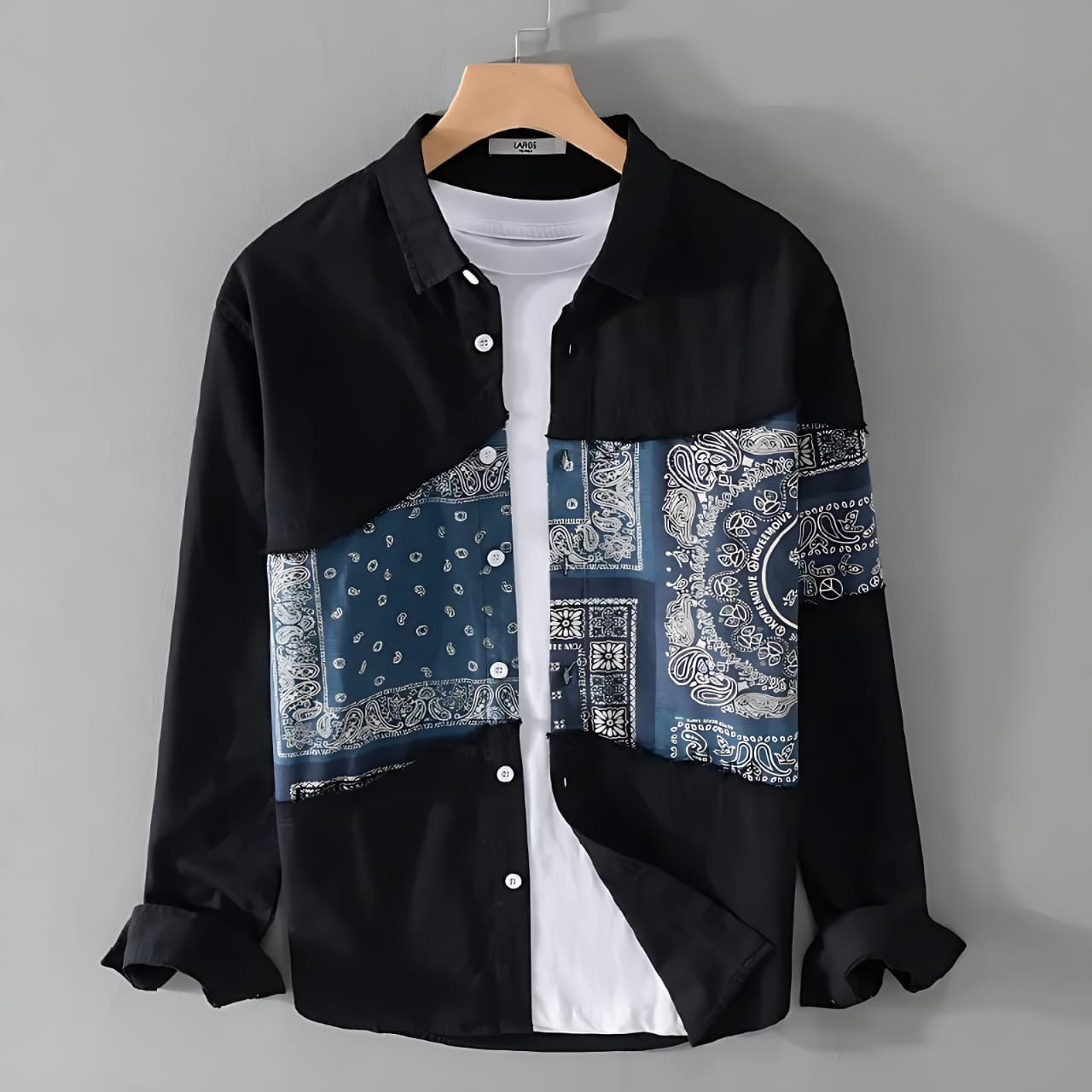 Long Sleeve Casual Shirt For Men - Denim Shirt For Men Black