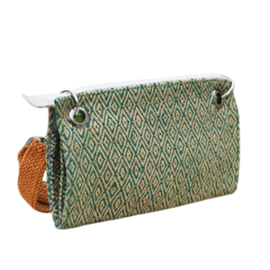 Baah Emerald Green Jute Purse For Women