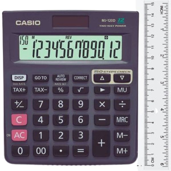 Casio MJ-120D Desktop Check and Correct Desktop Calculator